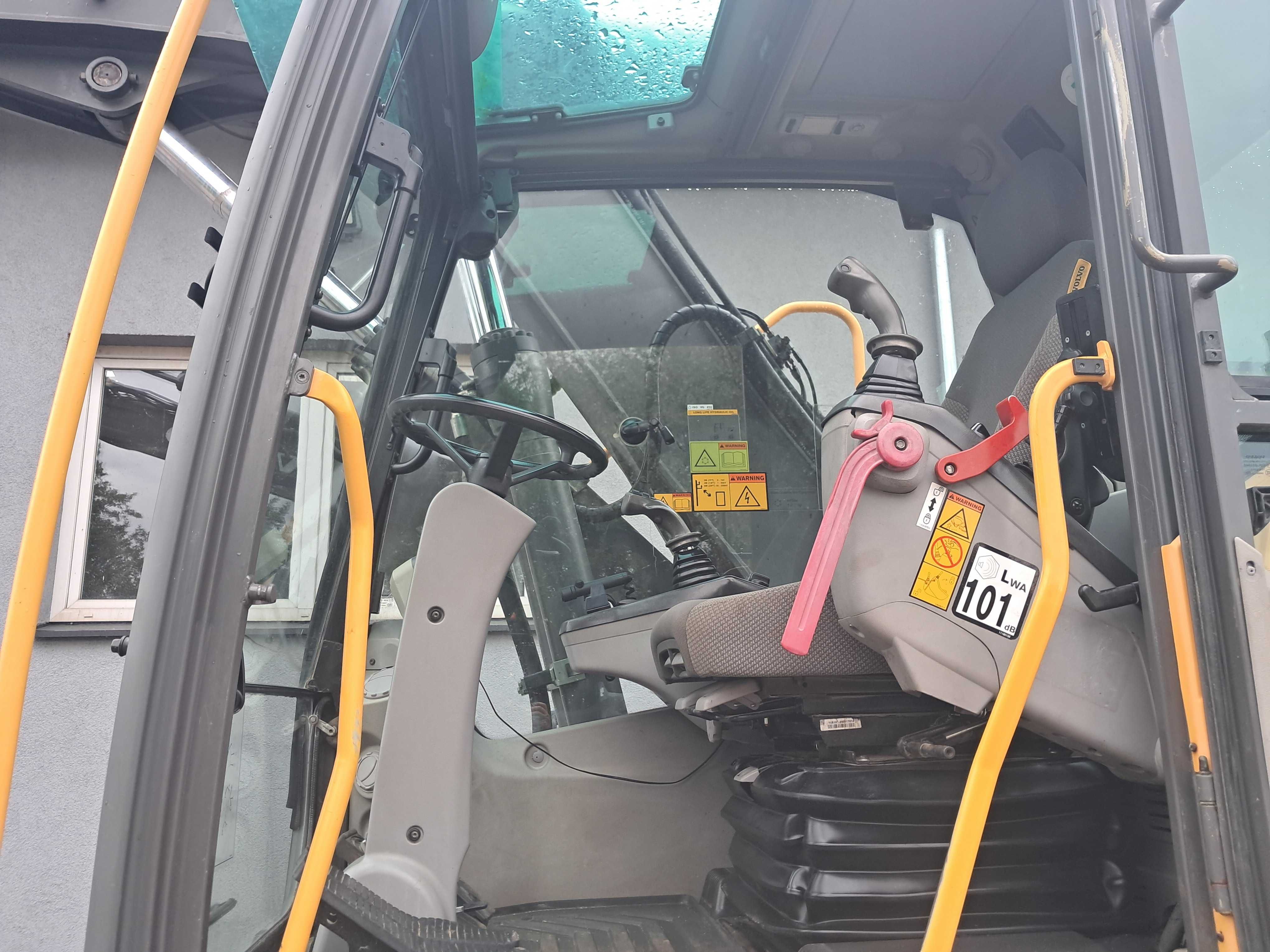 VOLVO EW 160C ROTOTILT Szczypce Indexator Podpory + Pług GPS 3D