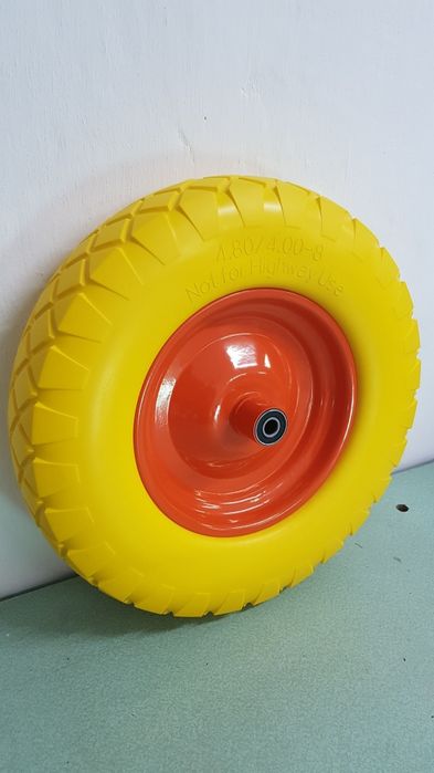 Колесо безкамерне 3,5х8 для тачки з віссю