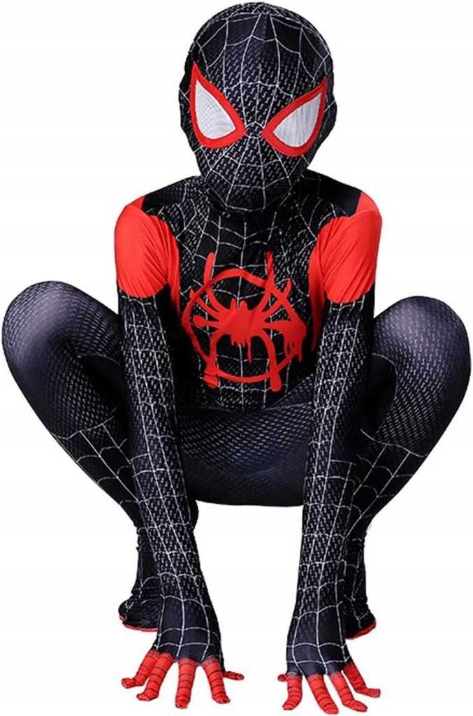 Strój przebranie kostium SPIDERMAN pająk roz. 140cm Q9