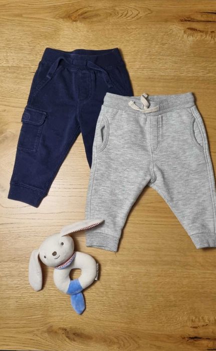 Zestaw 74 2x ciepłe dresiki spodnie Zara Koala Kids