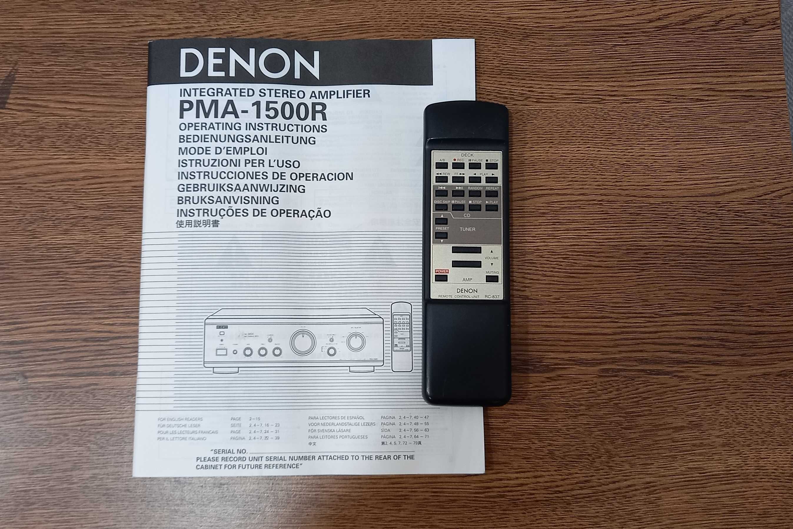 Усилитель Denon PMA-1500R . 1500AE