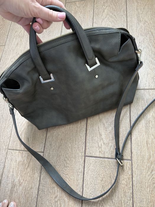 Сумка темно зелена Zara