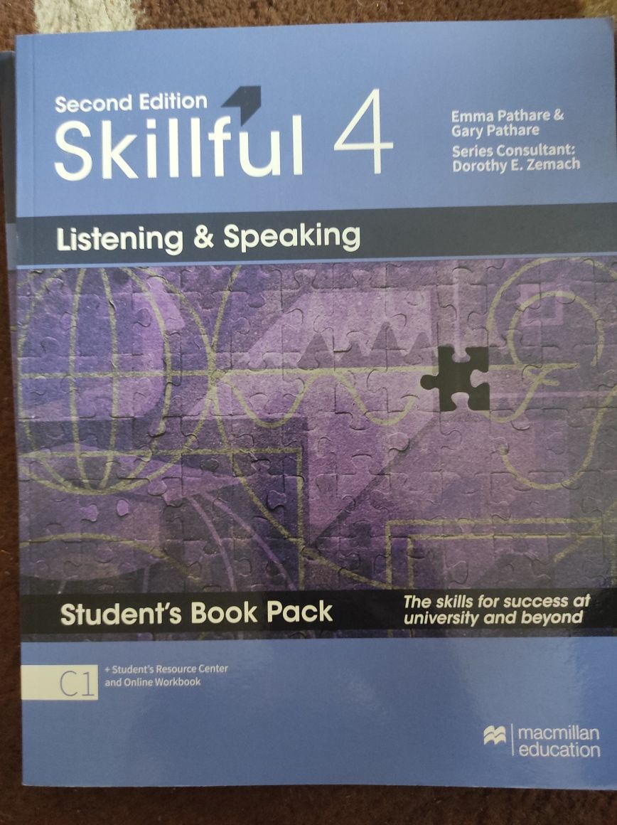 Skillfull 4 listening and speaking 4, C1, nowa, z kodem