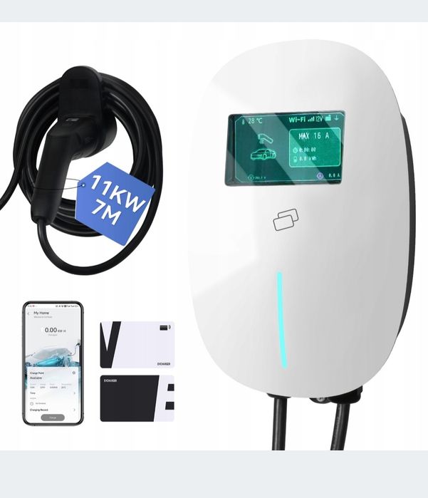 Wallbox Nowa ścienna Ładowarka do samochodów elektrycznych 11kw