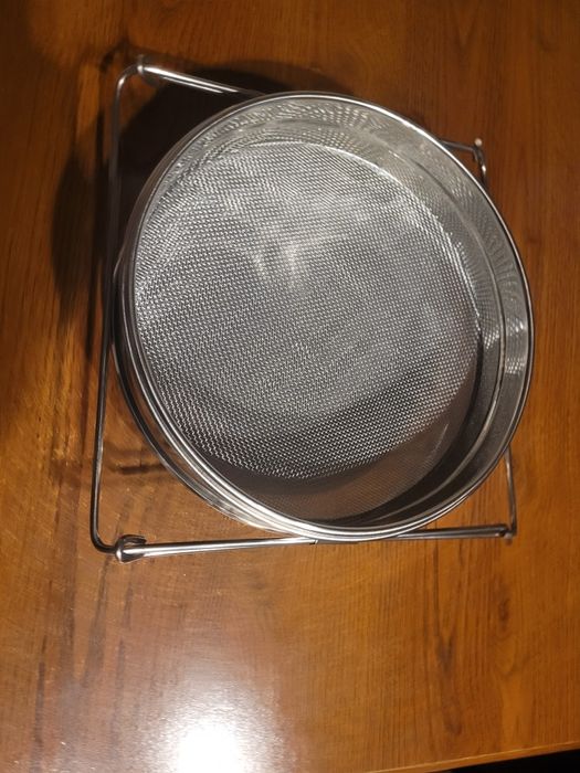 Podwójne sito do miodu ze stali nierdzewnej