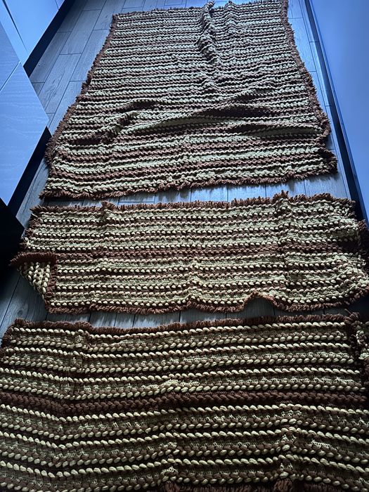 Narzuty na łóżko i fotele Handmade 3 szt.