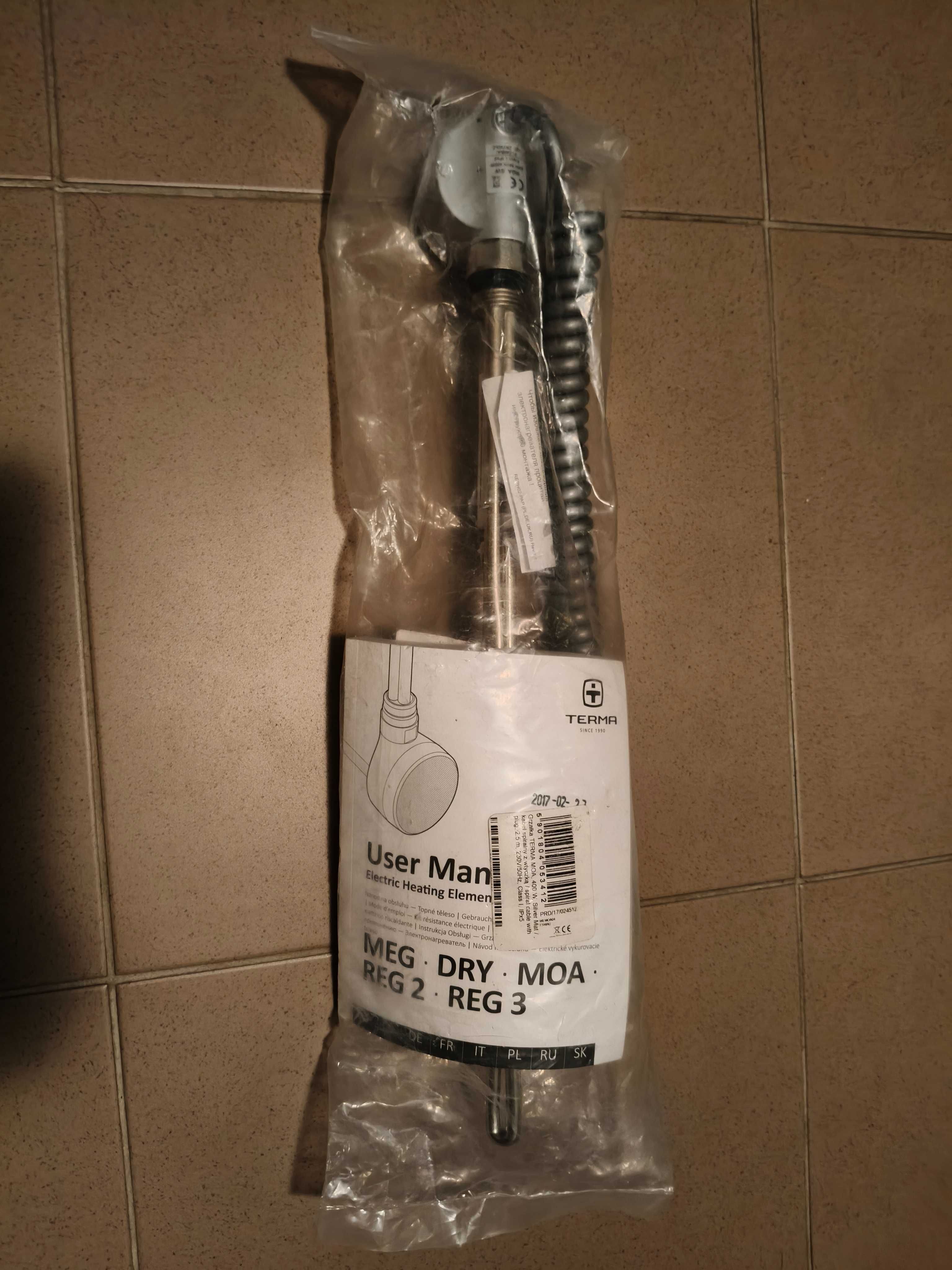 Grzałka elektryczna Terma Moa 400 W