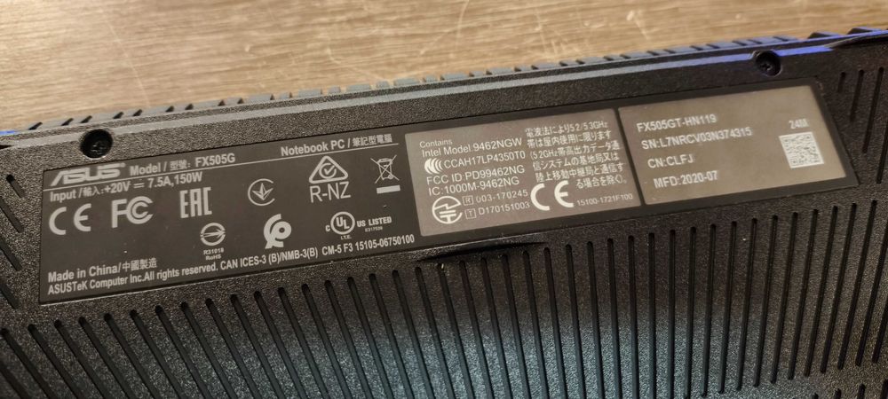 Laptop ASUS FX505GT-HN119 i5-9300/16GB DDR4/SSD512/HDD500GB GTX16504GB