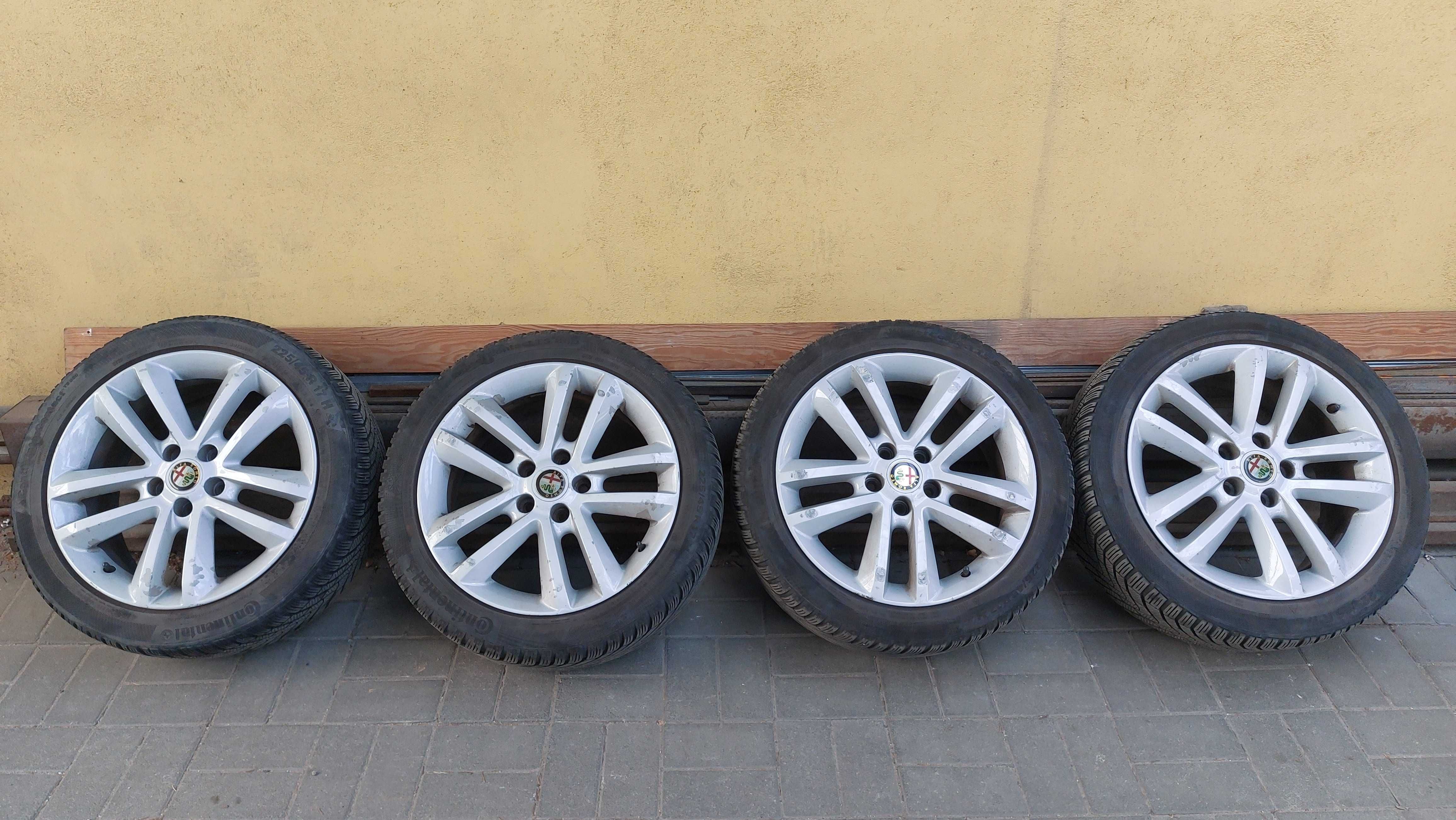 Koła felgi 17 cali 5x110 opony zimowe Alfa Romeo Opel Saab