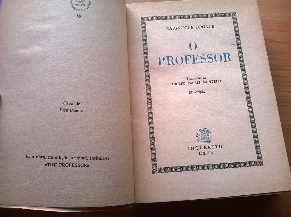 " O Professor " - Charlotte Brontë