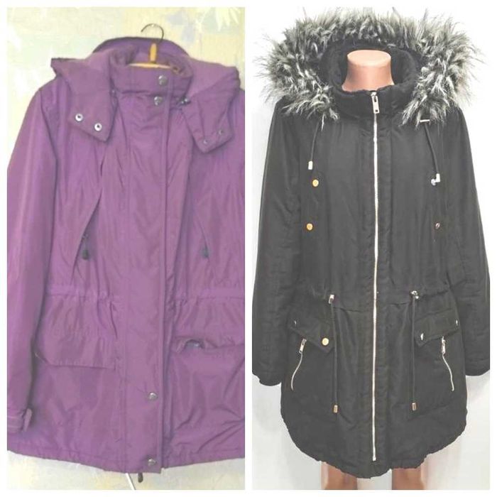 Теплые в отличном состоянии удлиненные куртки/пальто, XL/50-52