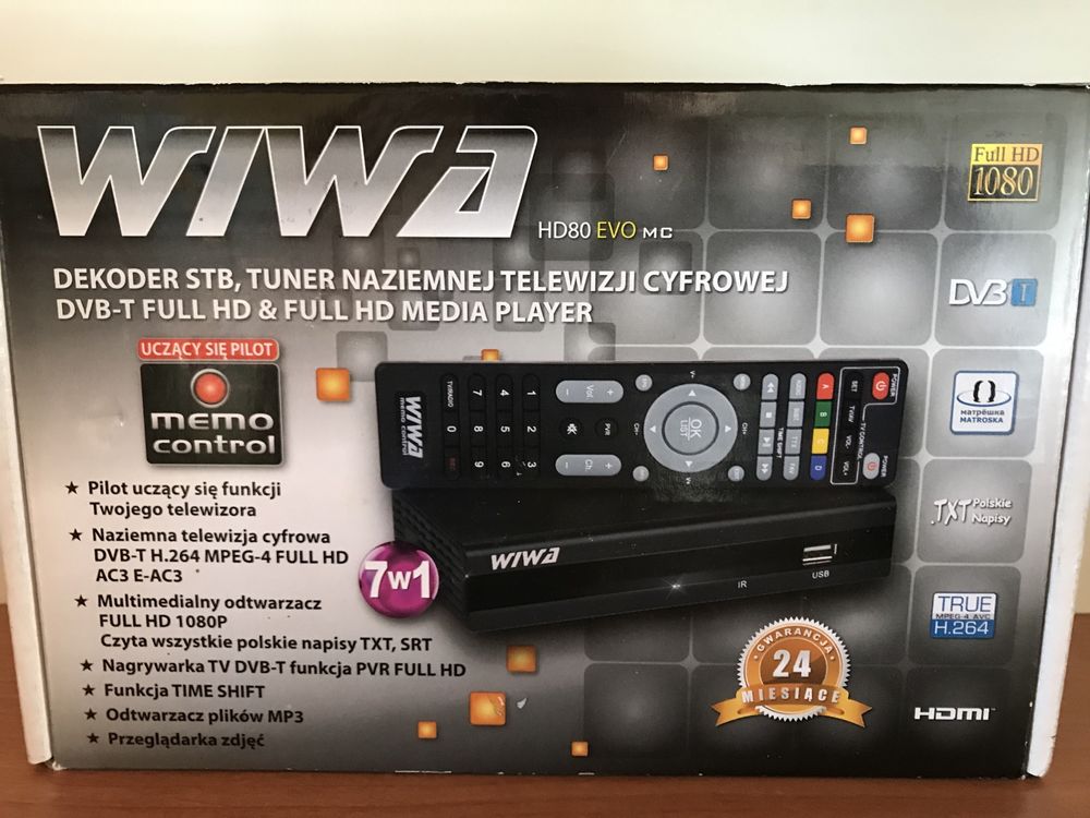 Tuner DVB-T WIWA HD 80 EVO MC 7w1