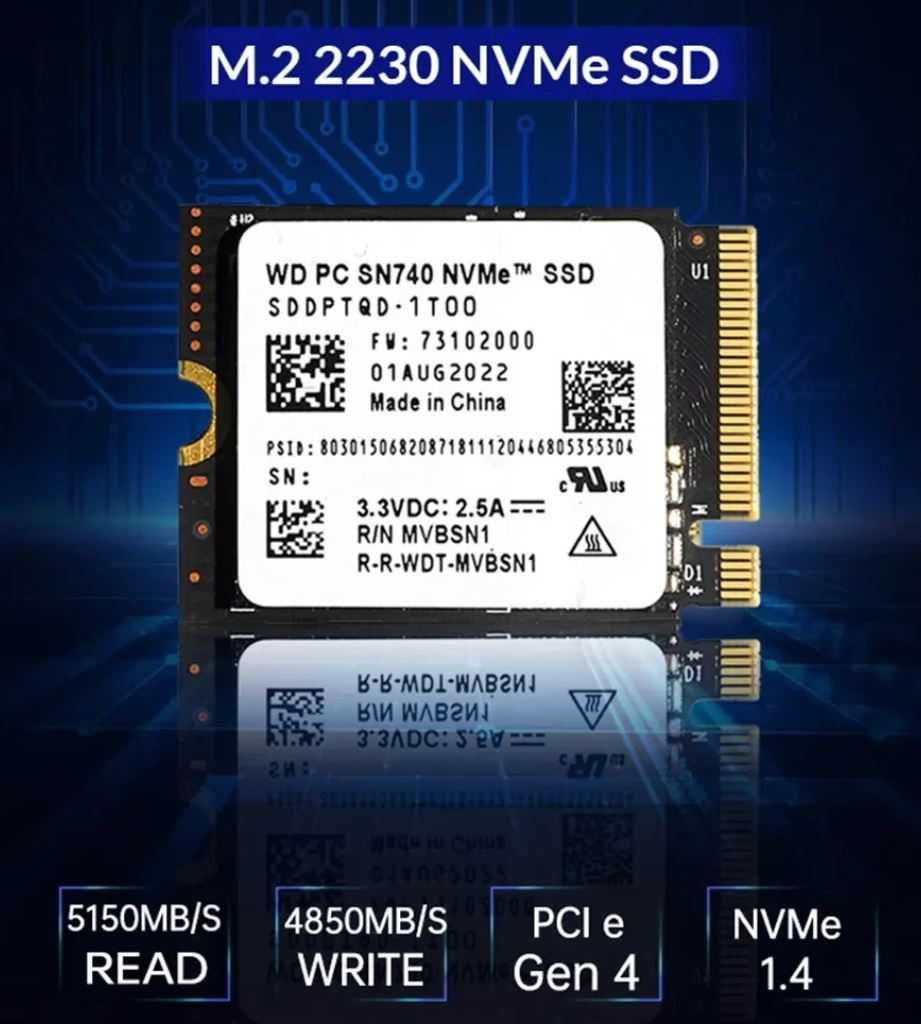Dysk wewnętrzny SSD WD Western Digital 1TB M.2 NVMe 2230 PCIe 4x4 gen4