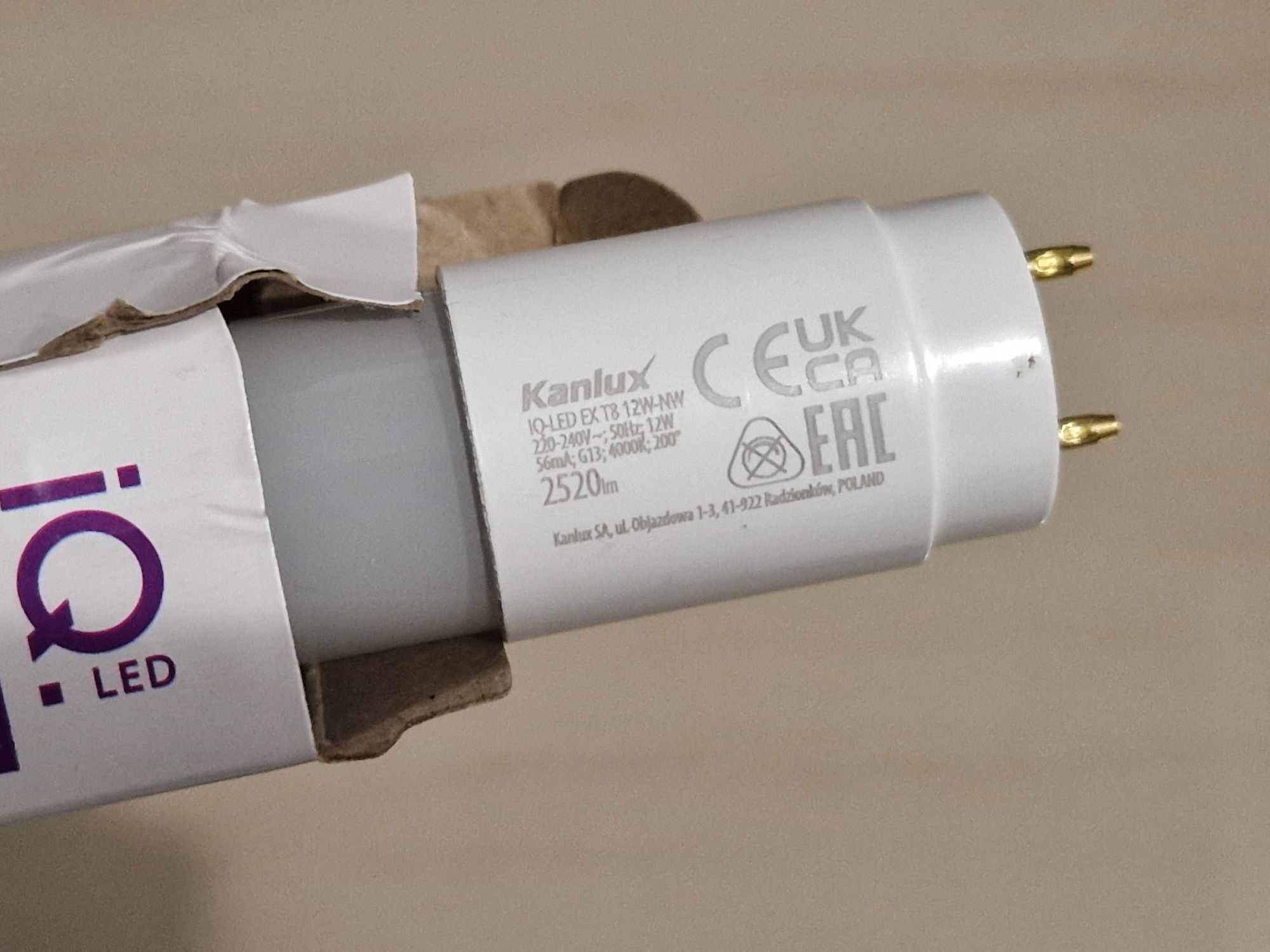 Świetlówki / tuby LED Kanlux iQ-LED EX T8 12W-NW 4 sztuki