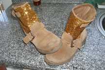 Botas de Criança Castanhas de Camurça