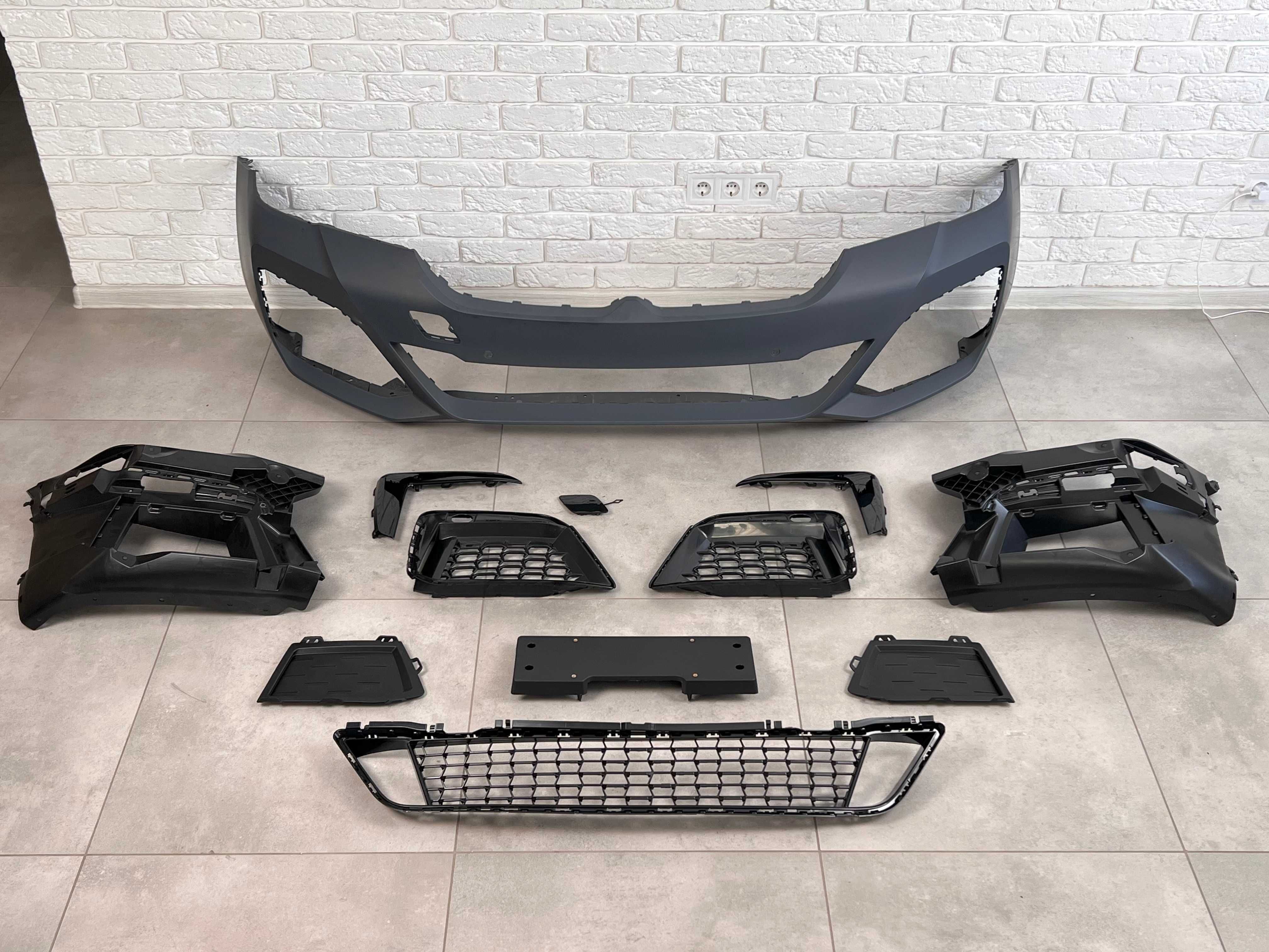 Обвес BMW 5 G30 2020+ бмв Г30 5 бампер пороги фары ноздри стопы фонари