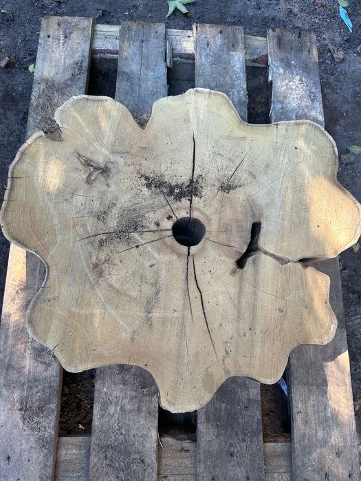 Plastry drewna akacji na stolik kawowy