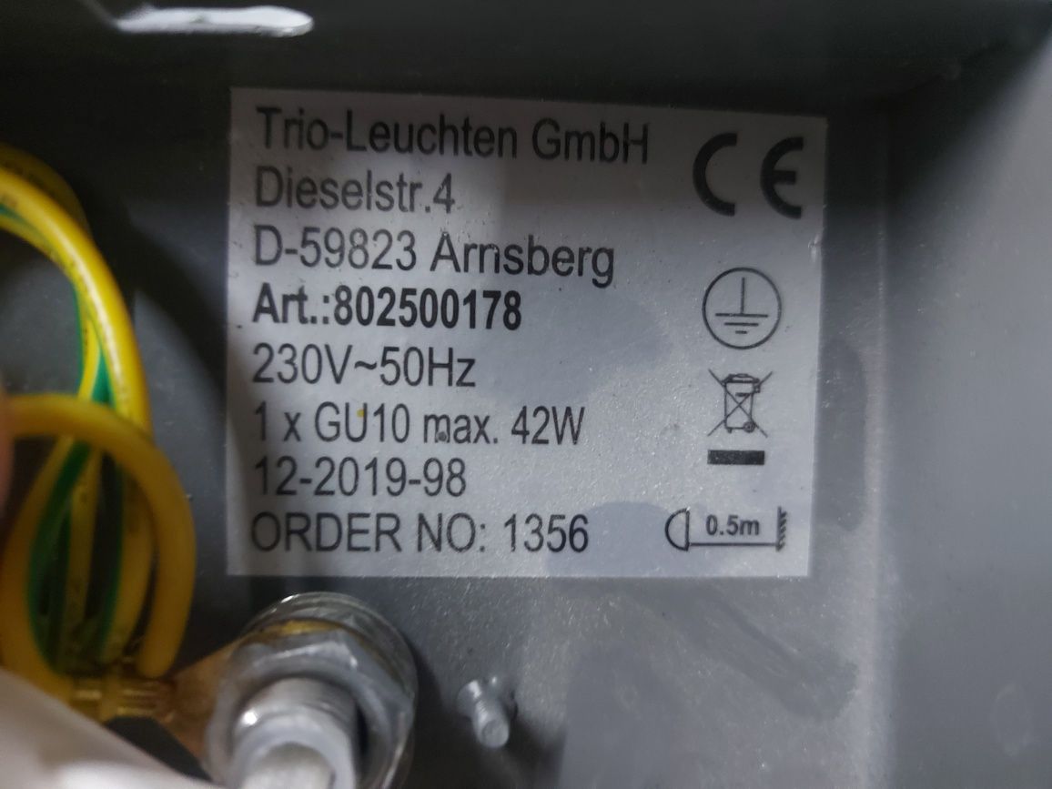 Lampy imitacja beton , Concrete - Trio Leuchten zestaw 3 szt