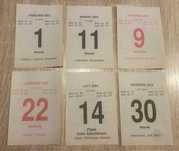 Oryginalna kartka z kalendarza zdzieraka 2003 r. Prezent Rocznica