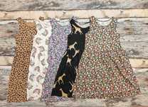 Zestaw 5 letnich sukienek H &M 134