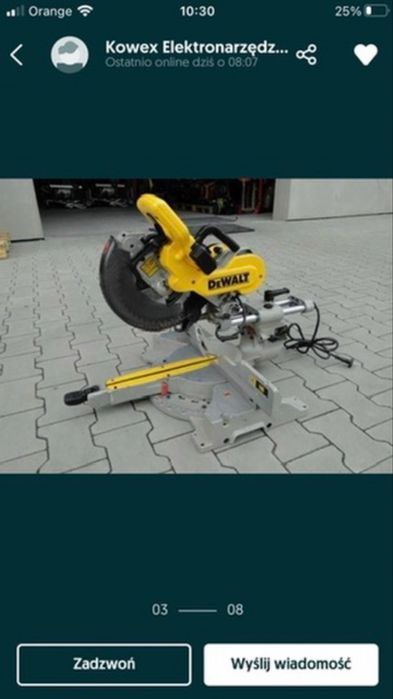 Ukośnica dewalt Dw717 xps+stół De 7023