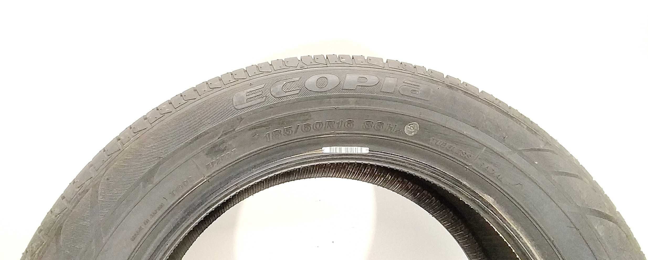 2x 185/60 R16 Bridgestone Ecopia opony letnie 8 mm DEMO / montaż