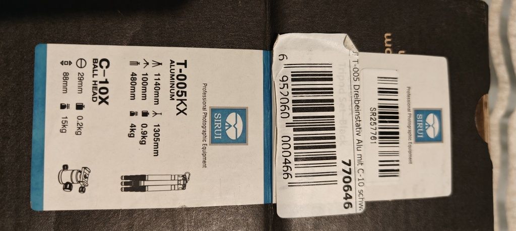 Tripé Sirui T-005kk 900gr