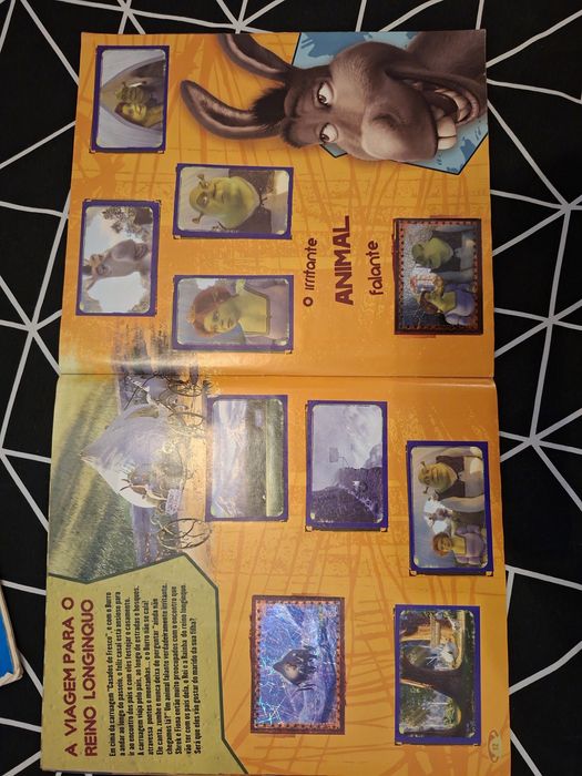 Caderneta cromos shrek 2