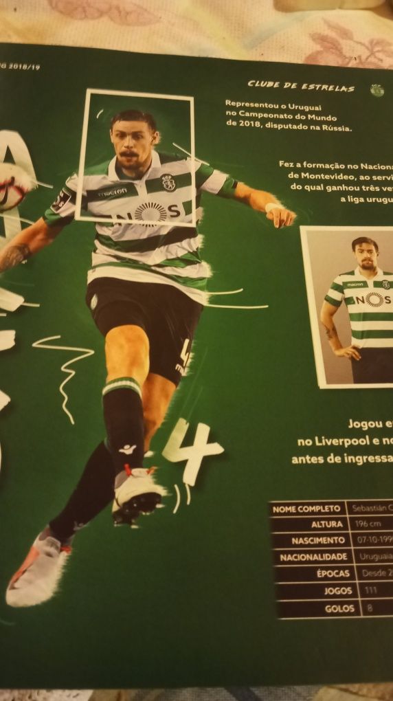 Caderneta completa Sporting c.p 2018/2019