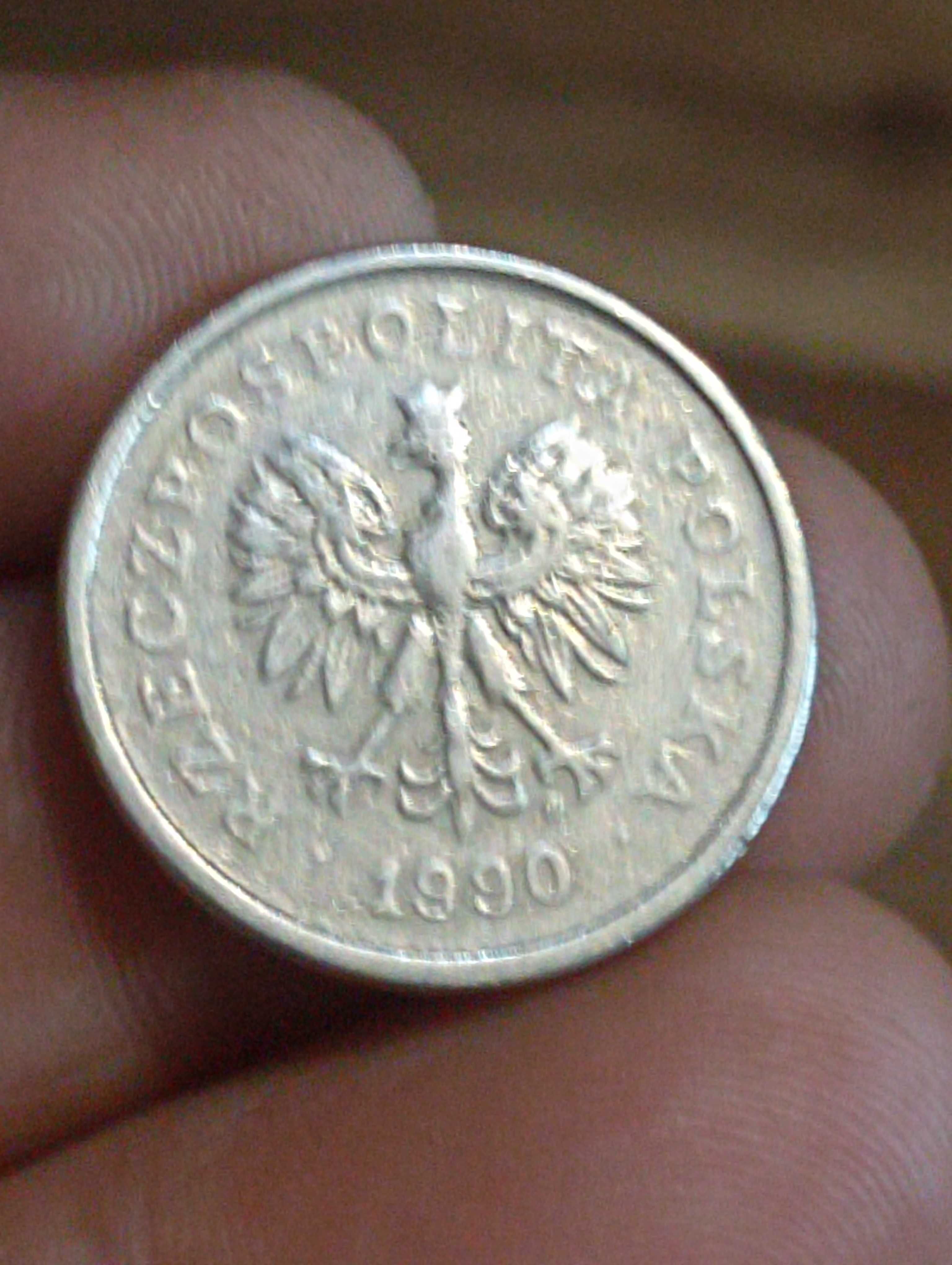 Sprzedam piata monete 1 zloty 1990 rok