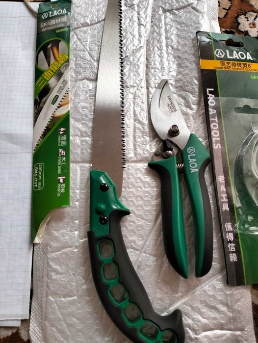 Секатор садовий + міні пилка