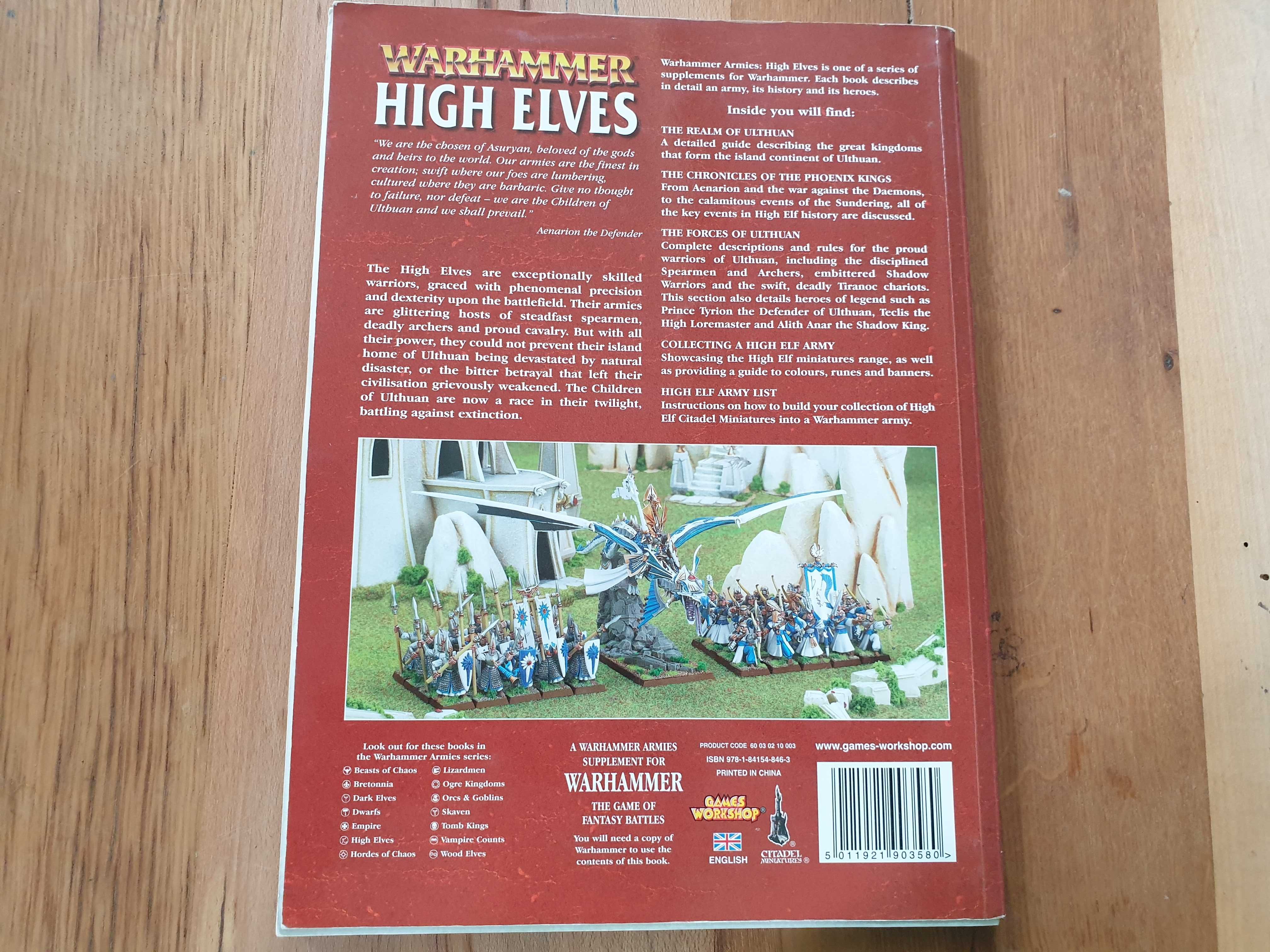 Warhammer High Elves armybook