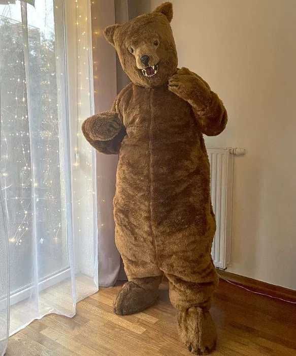 Strój misia GRIZZLY Żywa Chodząca Maskotka Kostium strój pluszak