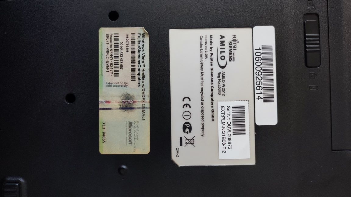 Ноутбук Fujitsu Siemens Amilo Pi 2512