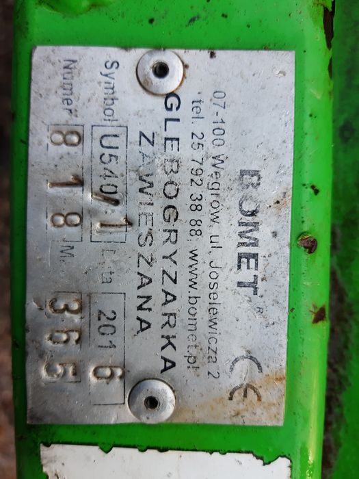 Glebogryzarka zawieszania + koła 180cm bomet pod truskawki