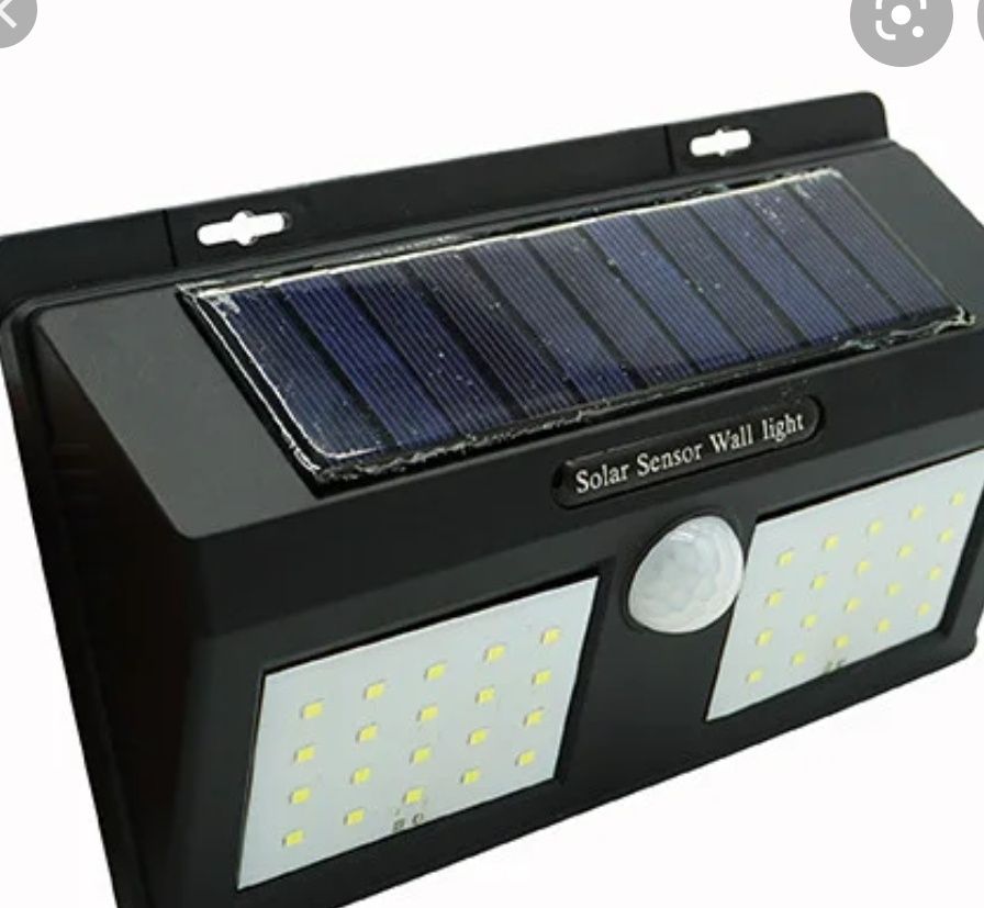 Фонарь уличный 20 30 40 48 100 led с датчиком движения на солнечной