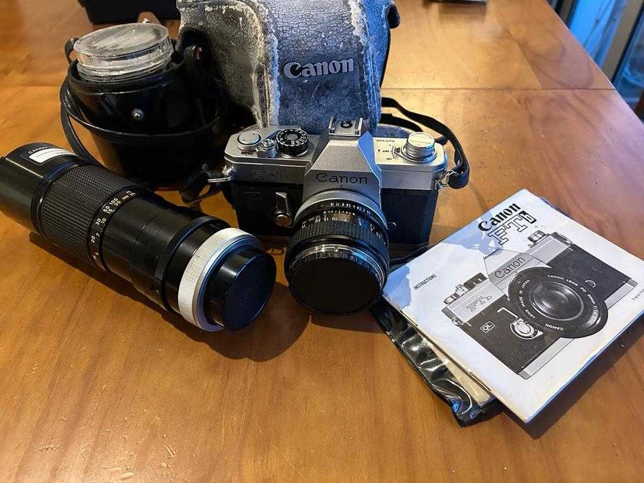 VINTAGE CANON FTB QL C/ ZOON LEN 100.-200MM