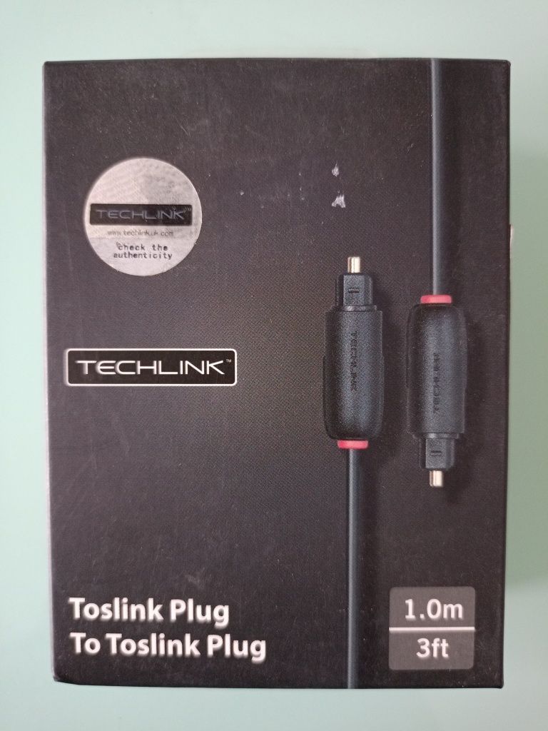 Kabel optyczny, przewód Toslink Plug 1m