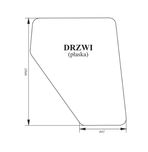 szyba drzwi Renault RS 103-12 , 103-14 , 95-12 , 95-14 , 75-12 ACX580i