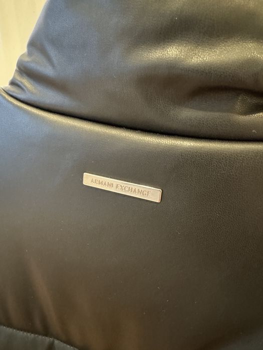 Пуховик кожаный ARMANI оригинал
