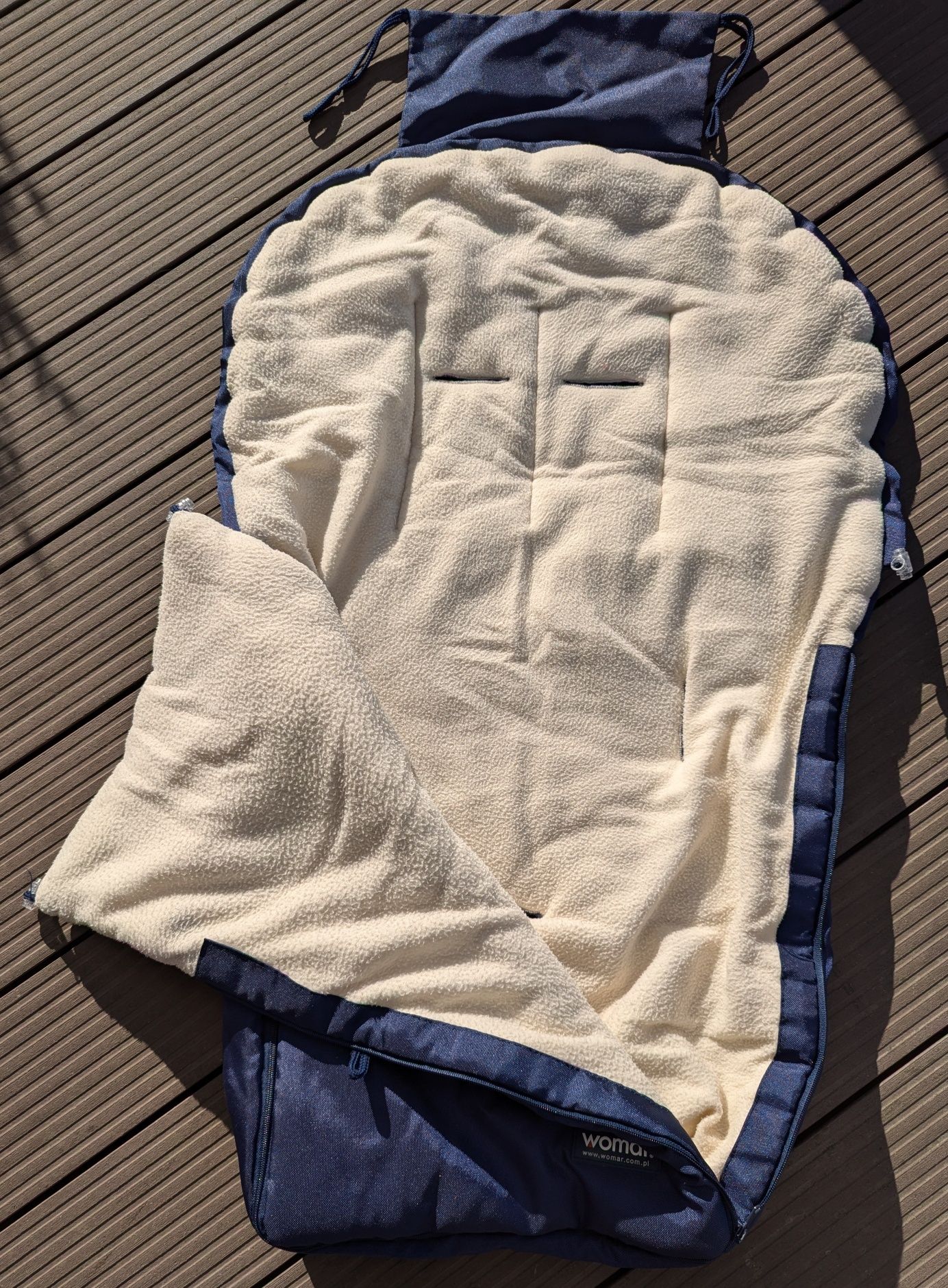 Śpiworek do wózka spacerowego (ocieplany) +torba