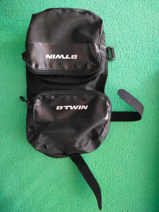 Bolsa dupla para quadro de bicicleta B-Twin