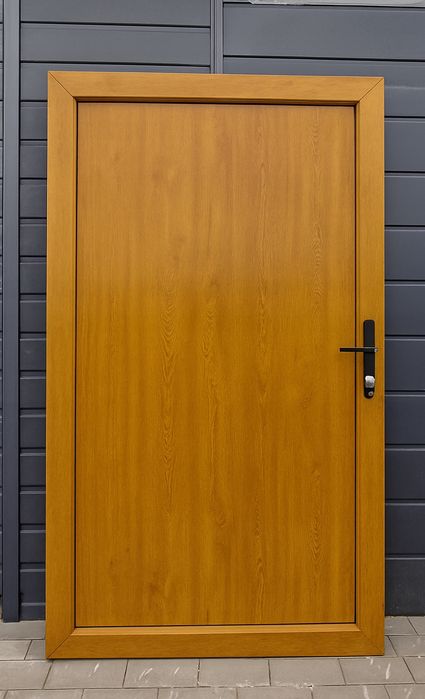 Drzwi Zewnętrzne 105x200 PCV KacprzaK Złoty dąb Prawe i Lewe
