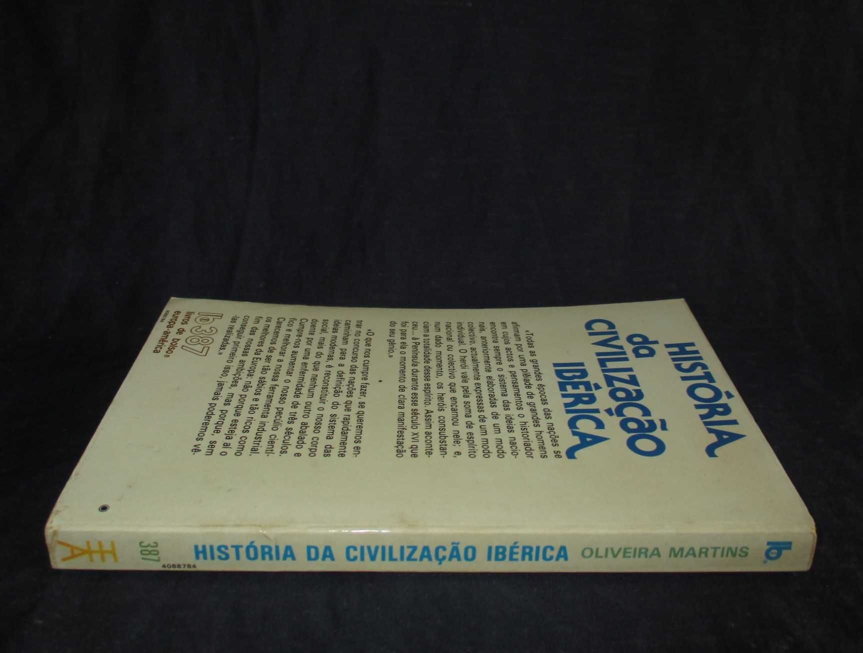 Livro História da Civilização Ibérica Oliveira Martins
