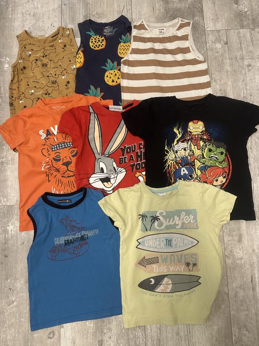 Zestaw koszulek chłopięcych 128
