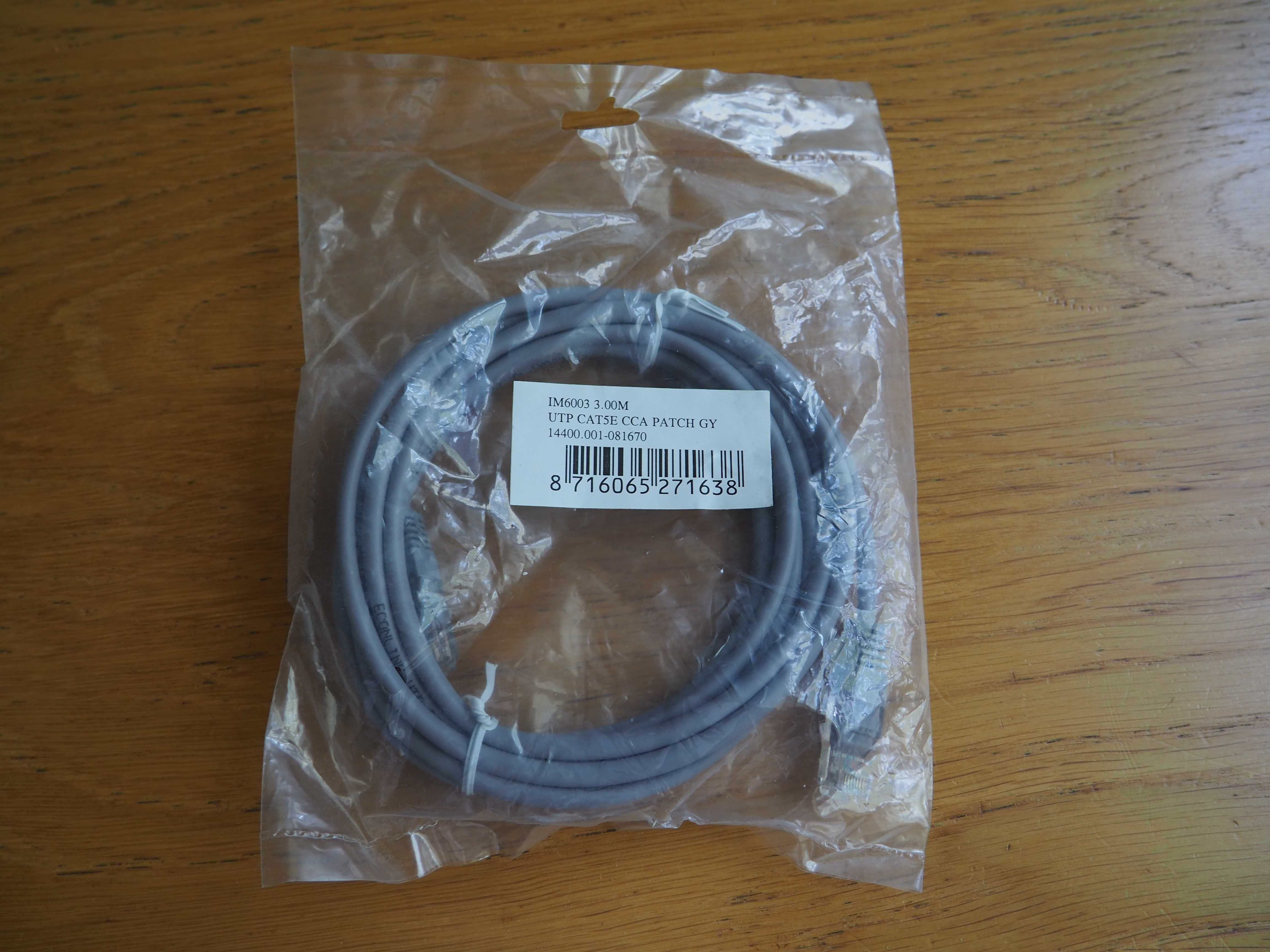 Kabel sieciowy (patchcord) długość 3 metry