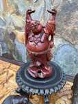 Buda madeira exótica Pau Rosa Séc XIX 20 cm