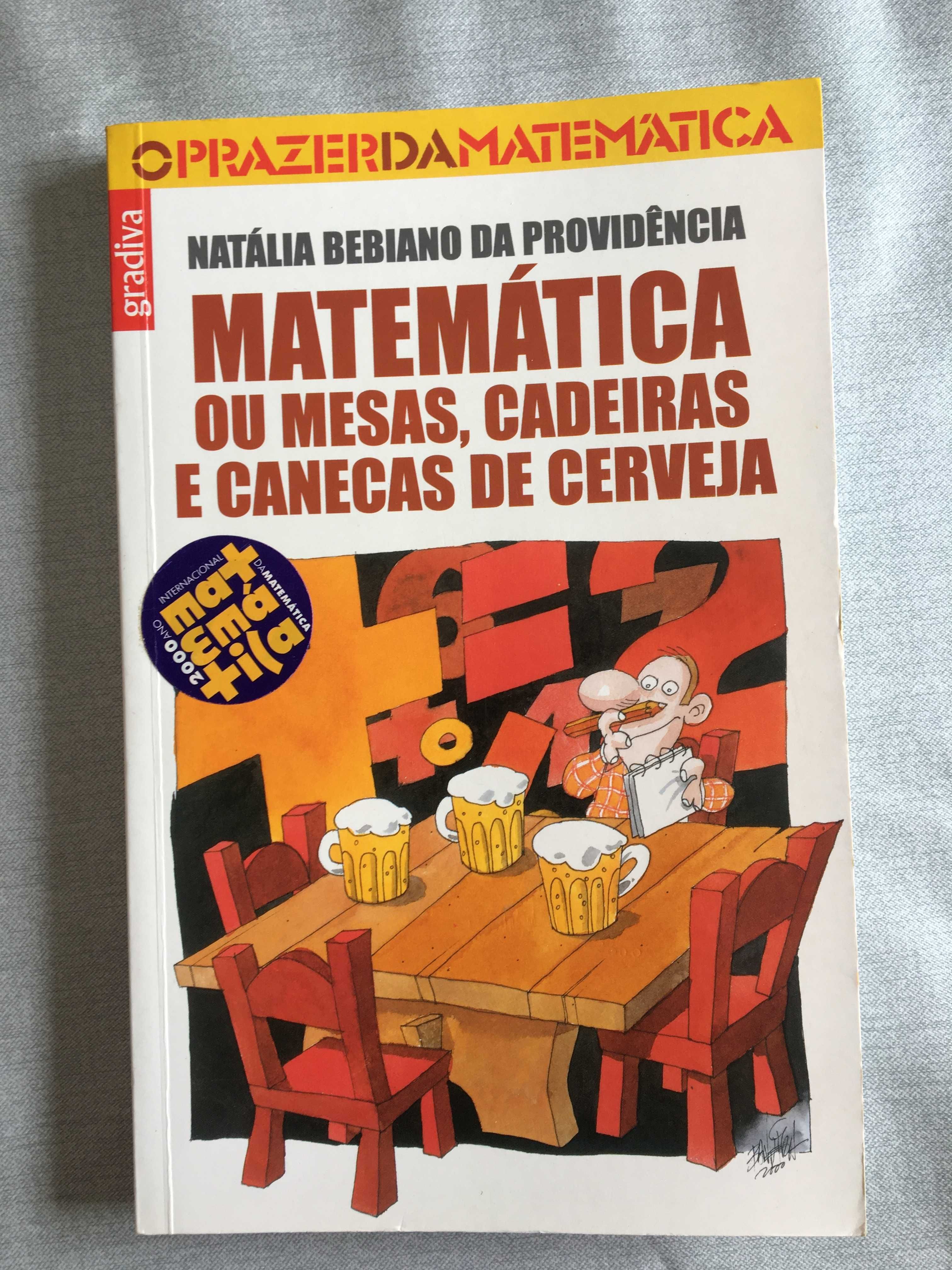 3 livros O prazer da matemática Jogos Lógicos Actividades Matemáticas