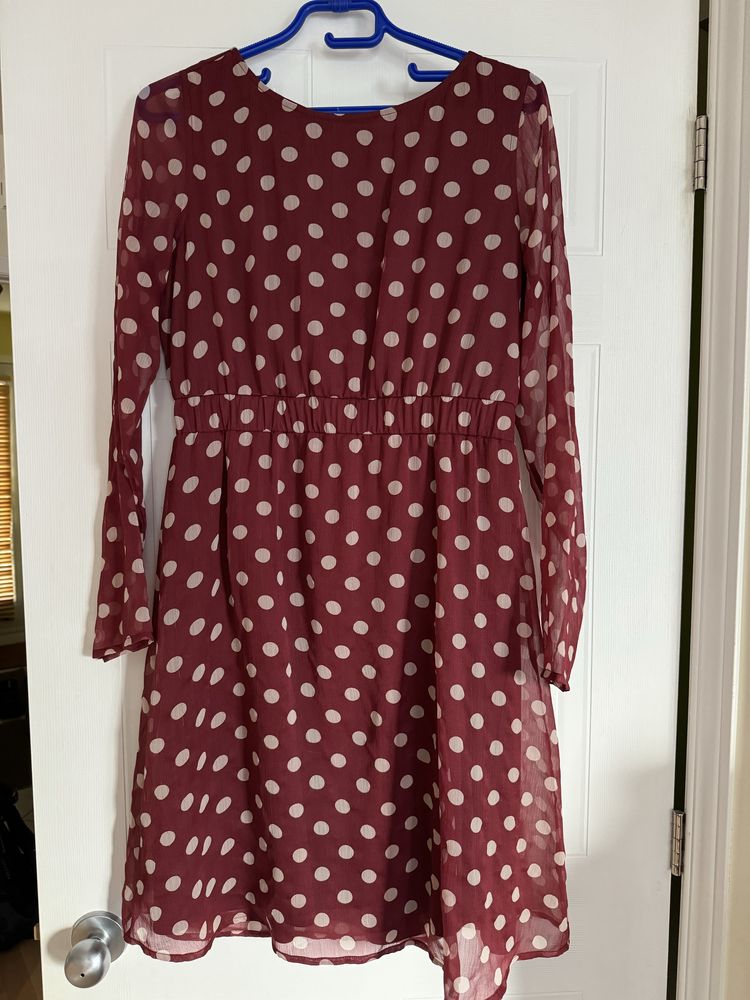 Lekka zwiewna sukienka w grochy Vila Clothes rozm 38