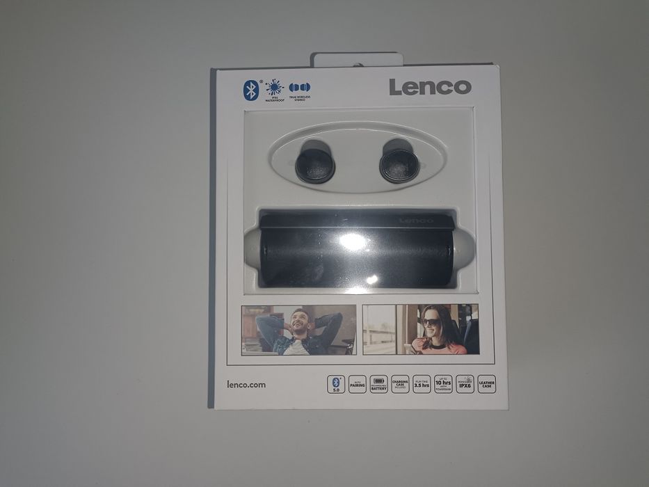 Nowe słuchawki bezprzewodowe Lenco Bluetooth 5.0 IPX6 – etui ładujące